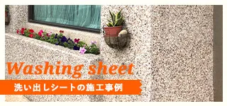 washing sheet 洗い出しシートの施工事例